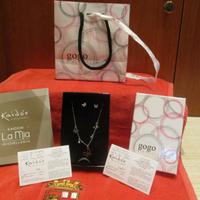 Set Collana e Orecchini tema Farfalla Argento 925