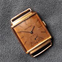 Tavannes 18k oro rosa orologio uomo art deco 1920