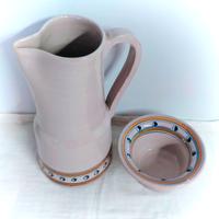 Set Vintage Brocca+Ciotola Ceramica Artigianale
