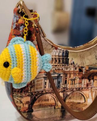 Portachiavi Pesciolino Tropicale 🐠 uncinetto