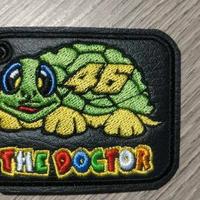 Portachiavi VR46 The Doctor, ricamato su ecopelle 