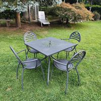 Tavoli e sedie in metallo da esterno