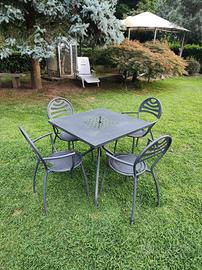 Tavoli e sedie in metallo da esterno