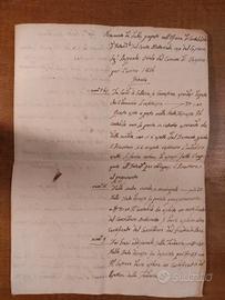 Documento contabile 1816-17 Regno di Napoli