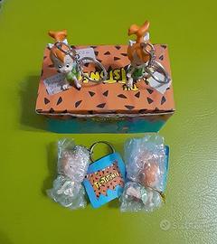 2 portachiavi Ciottolina The Flintstones vintage