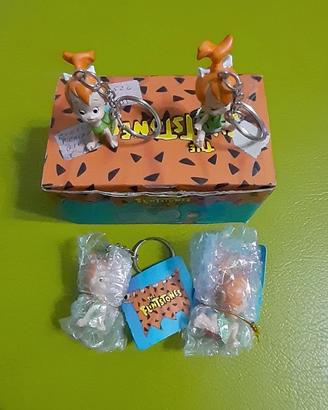 2 portachiavi Ciottolina The Flintstones vintage