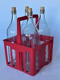 Cestello portabottiglie (4 x 2 litri)