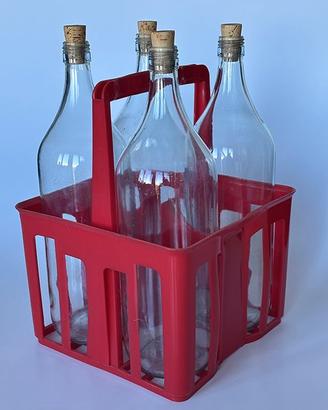 Cestello portabottiglie (4 x 2 litri)