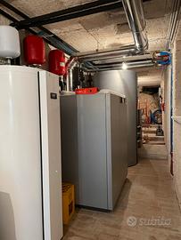 aldaia a pellet Vitoligno 300 C 32 kw e Puffer