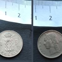 BELGIO 1 Franco 1965 - Francs pre euro