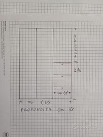 ARMADIO PER VESTITI - SCARPIERA - SPECCHIO