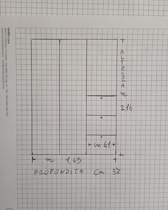 ARMADIO PER VESTITI - SCARPIERA - SPECCHIO