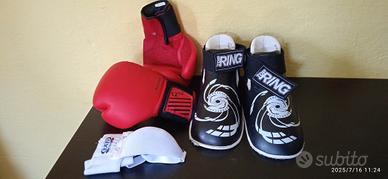 Set guantoni e protezioni boxe
