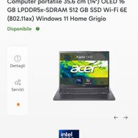 notebook Acer originale 