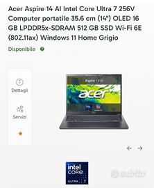 notebook Acer originale 