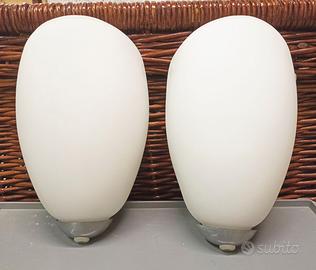 APPLIQUE in vetro satinato bianco