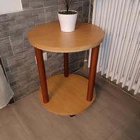 tavolino tondo con ruote 