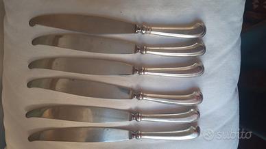 Coltelli da tavola argento San Marco 800