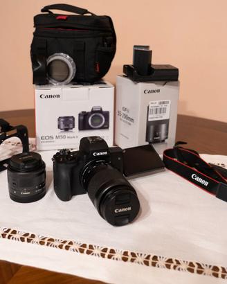 Canon EOS M50 Mark II + 2 obiettivi   Kit completo
