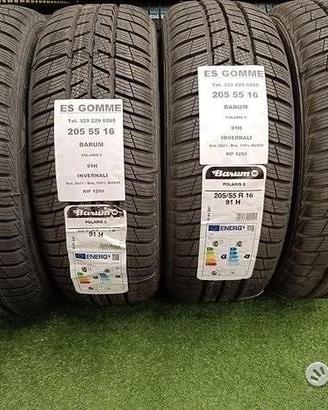 4 gomme 205 55 16 BARUM NUOVI RIF1250