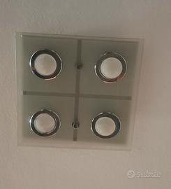 2 Plafoniere  quadrate 