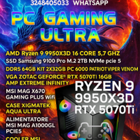 PC Ryzen 950X3D Msi X670  32 GB SSD 2 TB 5070ti