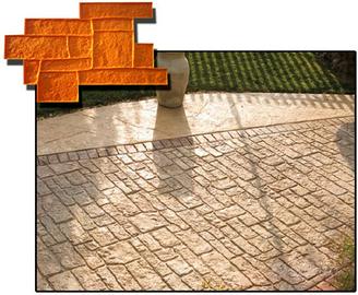 STAMPO per pavimento stampato cemento FINTA PIETRA