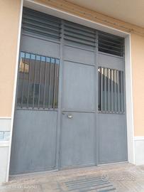 Portone in ferro zincato