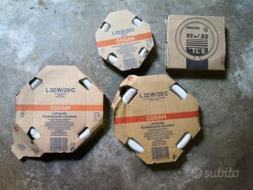 Lampade circolari neon L32W e L22W