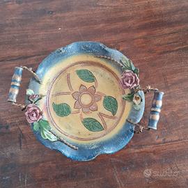 Vassoio decorativo in stile rustico