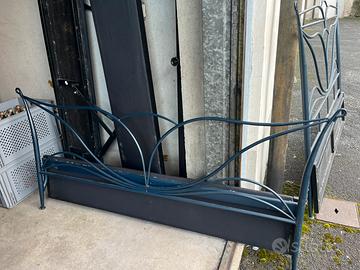 Letto Contenitore in Ferro Battuto