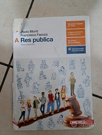 Libro scolastico Res Publica della zanichelli