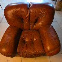 Poltrona in vera pelle