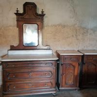 Credenza+letto singolo antiquariato