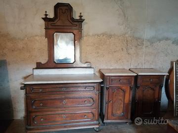 Credenza+letto singolo antiquariato