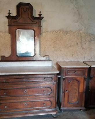 Credenza+letto singolo antiquariato