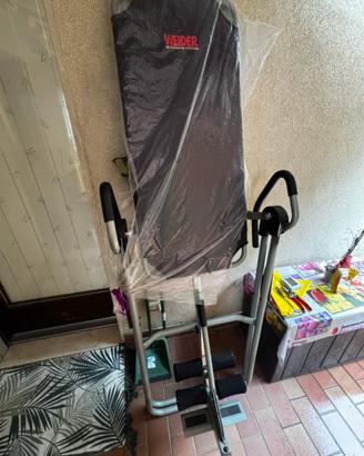 Panca ad inversione, schiena, stretching