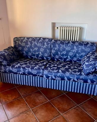 Divano Letto 2 Posti Sfoderabile Blu – 190 cm