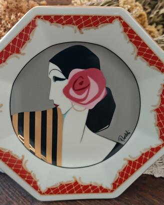 Piatto da collezione in stile Art Déco 