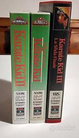 Karate Kid 3 vhs di cui 2  ancora sigillati.