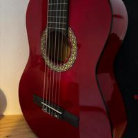 Chitarra classica con custodia e plettro