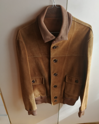 Giacca uomo taglia M in vera pelle vintage