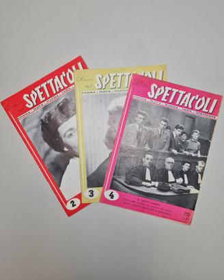 Selezione degli Spettacoli Lotto 3 Riviste Vintage