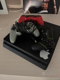 Ps4 Slim+3 joystick+cuffie