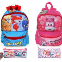 SET SCUOLA ZAINO + ASTUCCIO BAMBINI *SUPER WINGS