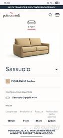 Divano letto 3 posti NUOVO