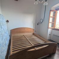 Letto legno fatto a mano con doghe
