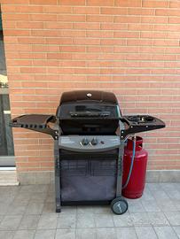Barbecue a gas 2  fuochi + fornello laterale