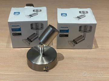 2 Faretti direzionabili gu10 Phillips Nuovi