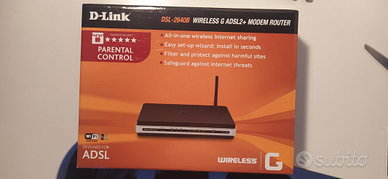 D-Link DSL 2640B wireless G ADSL2+ modem router